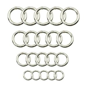 Maydahui 40 anillos de resorte de aleación de zinc clip