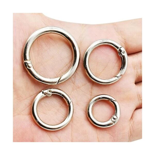 Maydahui 40 anillos de resorte de aleación de zinc clip