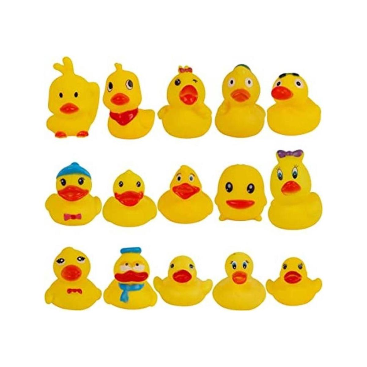 Cllayees Juego de 15 juguetes de baño de pato pato de