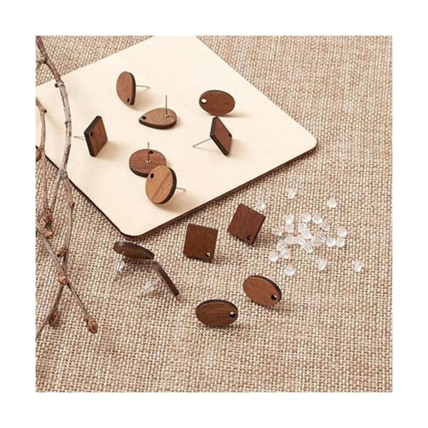 FASHEWELRY 16 aretes de madera con lazo de lágrima rombo_6