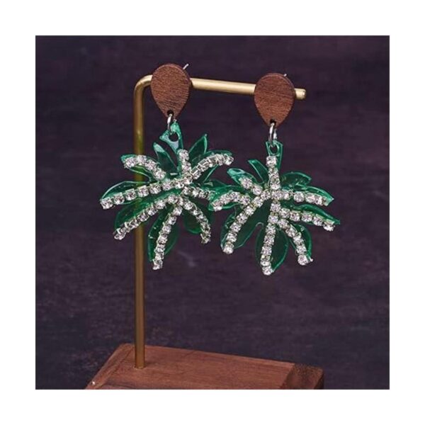 FASHEWELRY 16 aretes de madera con lazo de lágrima rombo_5