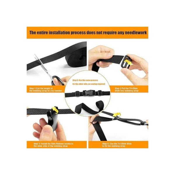 Juego de correas de hebilla de 1 pulgada con correas de_5