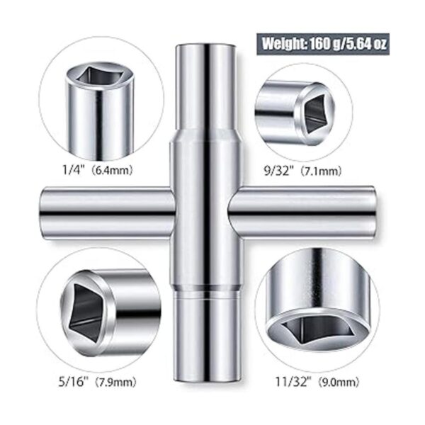 Llave de acero de 4 vías llave de acero para llave de