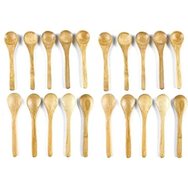 JapanBargain Cucharas de bambú para té o especias 2 4 x
