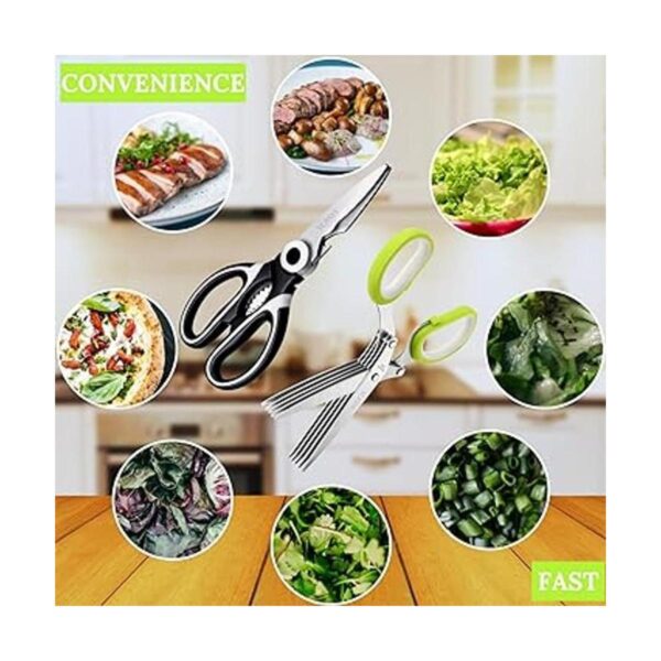 Juego de tijeras de cocina para hierbas incluye tijeras