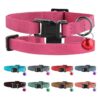 Murom Breakaway Collar de piel para gatos con campana