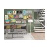 Eudora Mill Bee Happy Letrero de metal de 8 x 12