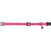 Murom Breakaway Collar de piel para gatos con campana