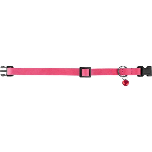Murom Breakaway Collar de piel para gatos con campana