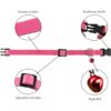 Murom Breakaway Collar de piel para gatos con campana