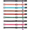 Murom Breakaway Collar de piel para gatos con campana