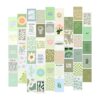 Kit de collage de pared de color verde salvia estética_1