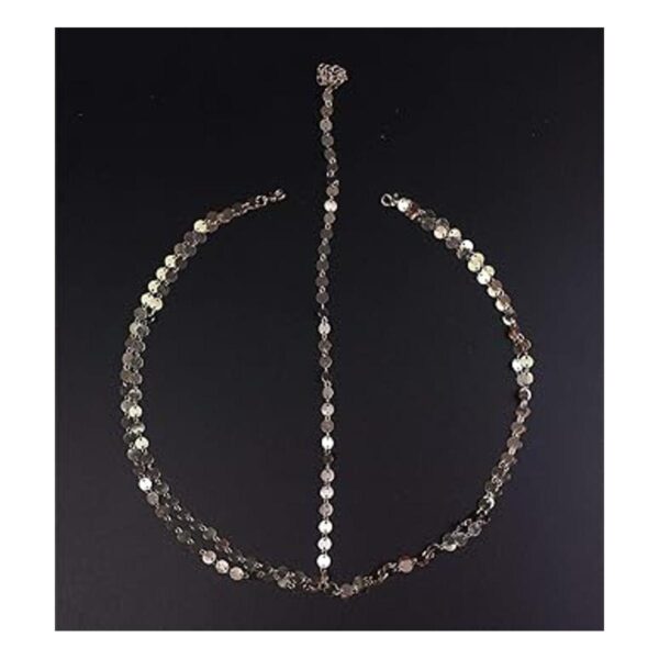 Denifery Diadema para novia diseño bohemio color dorado_2