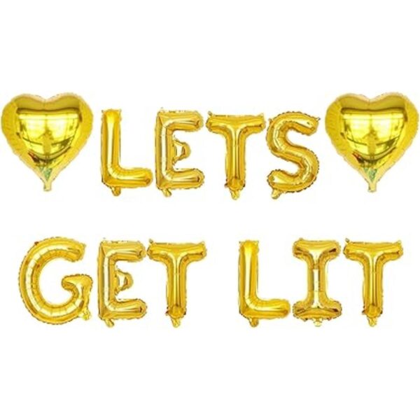 KUNGOON Lets Get Lit Guirnalda de globos de Navidad_1