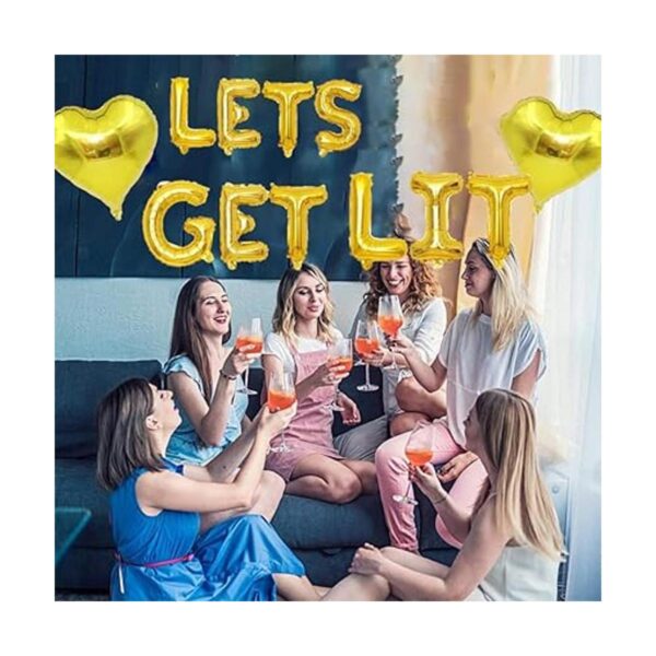 KUNGOON Lets Get Lit Guirnalda de globos de Navidad_5
