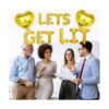 KUNGOON Lets Get Lit Guirnalda de globos de Navidad_4