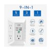 LVETEK Cargador de pared USB protector de sobretensión_3