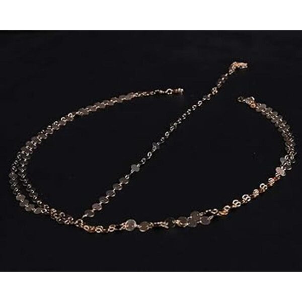 Denifery Diadema para novia diseño bohemio color dorado_4