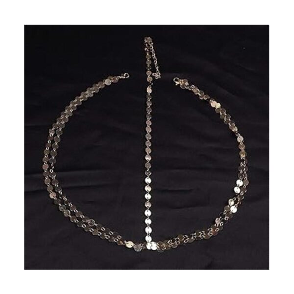 Denifery Diadema para novia diseño bohemio color dorado_3
