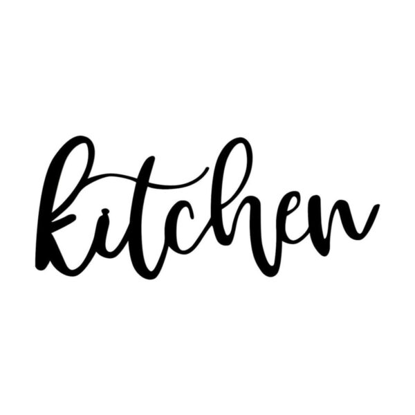 Letrero de metal para cocina decoración de pared diseño