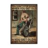 Eeypy Cartel de chapa con texto en inglés You Dont Stop_1
