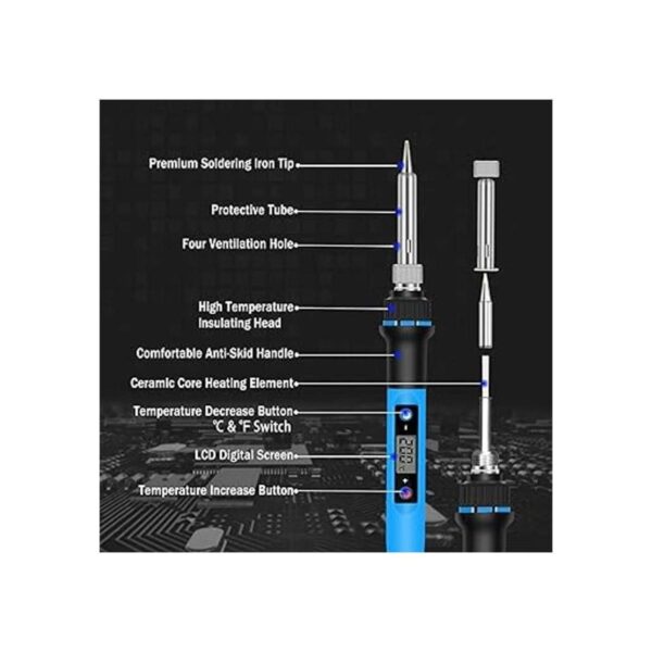Liouhoum Kit de soldador de 80 W calentamiento rápido en_2