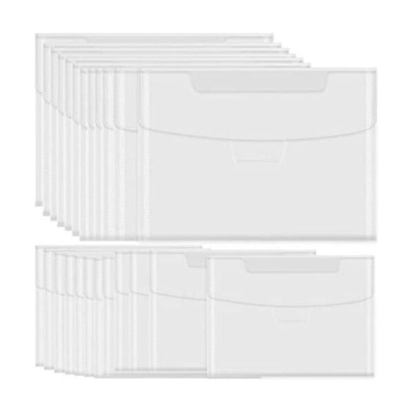 IOUALEY 24 bolsas de almacenamiento transparentes para
