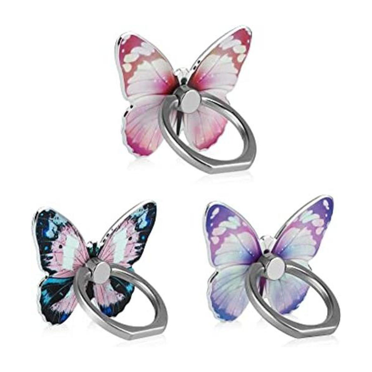 LSL Lindo soporte de anillo de mariposa para teléfono