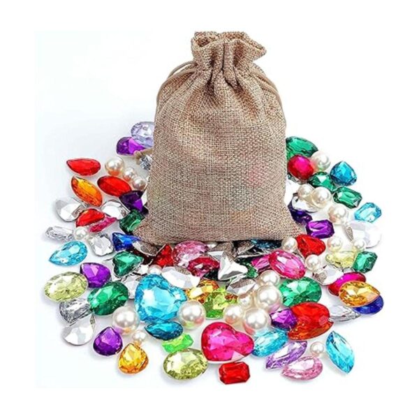 DEODARI 115 joyas de tesoro falsas con perlas en bolsa de_2