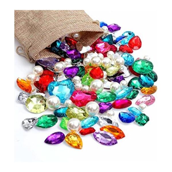 DEODARI 115 joyas de tesoro falsas con perlas en bolsa de_1