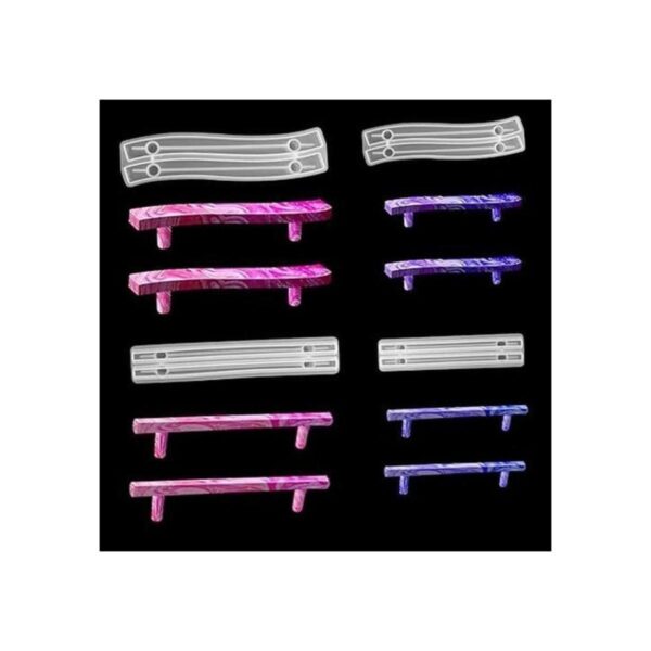 Juego de 8 asas para moldes de resina 4 moldes de_1