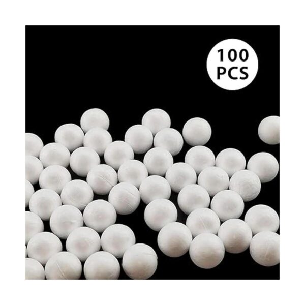 Paquete de 100 bolas de espuma en blanco de 0.8 pulgadas