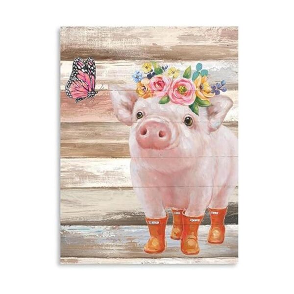 Cuadros de cerdo en lienzo para pared decoración de pared_2