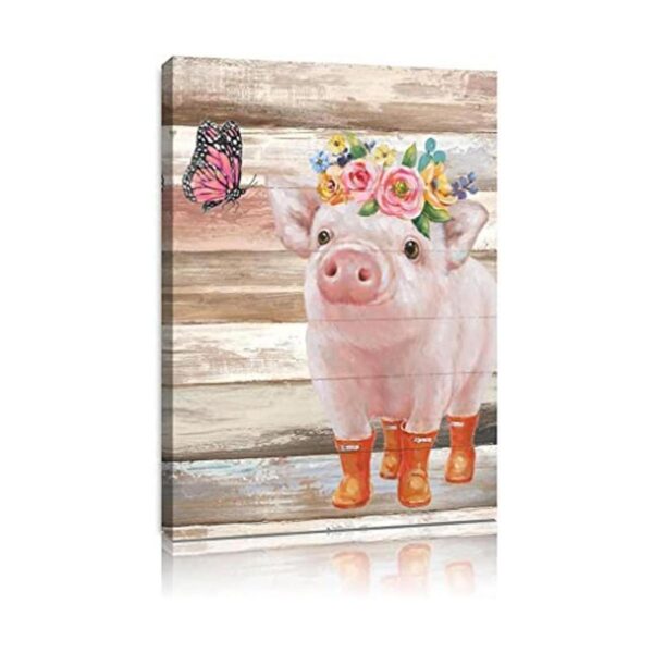 Cuadros de cerdo en lienzo para pared decoración de pared_1