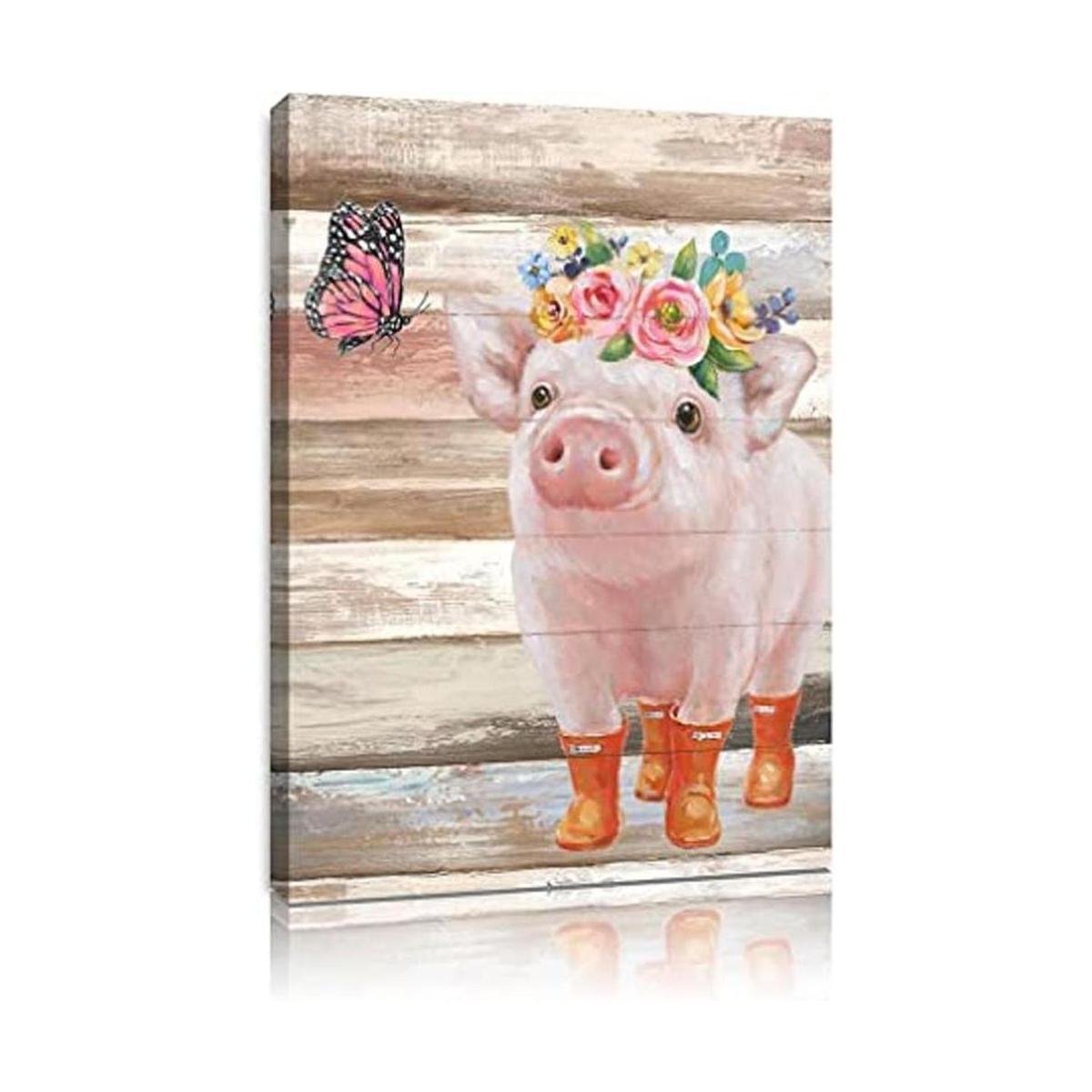 Cuadros de cerdo en lienzo para pared decoración de pared