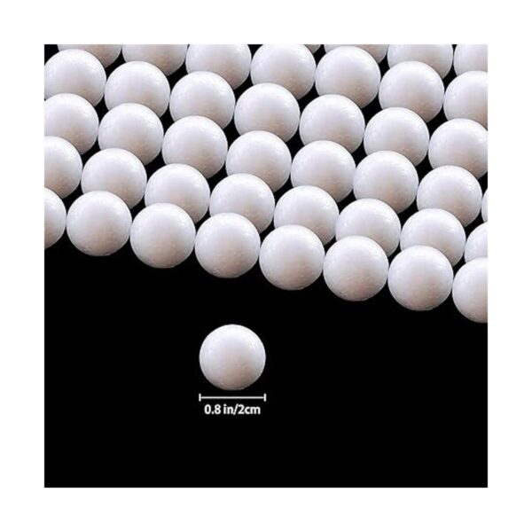 Paquete de 100 bolas de espuma en blanco de 0.8 pulgadas