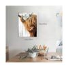 Decoración de pared con estampado de vaca pinturas_3