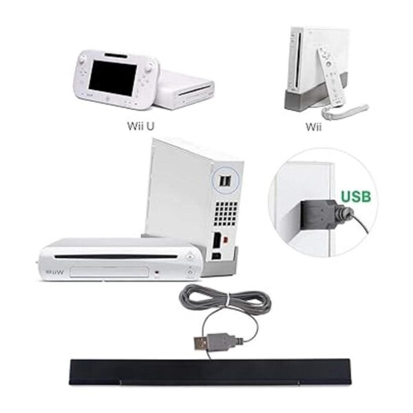 Aokin Barra de sensor USB para Wii barra de sensor de_5