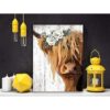 Decoración de pared con estampado de vaca pinturas_4