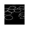 Jdesun 100 piezas de anillos de cristal de vino y