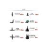 Kit de accesorios de riego de 128 piezas de conectores de_2