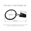 LLPJS Paquete de 40 anillos de cortina con clips ganchos_2