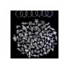 Jdesun 100 piezas de anillos de cristal de vino y