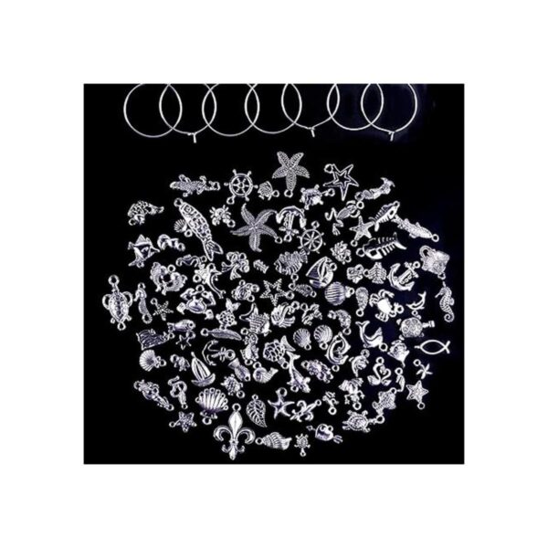 Jdesun 100 piezas de anillos de cristal de vino y