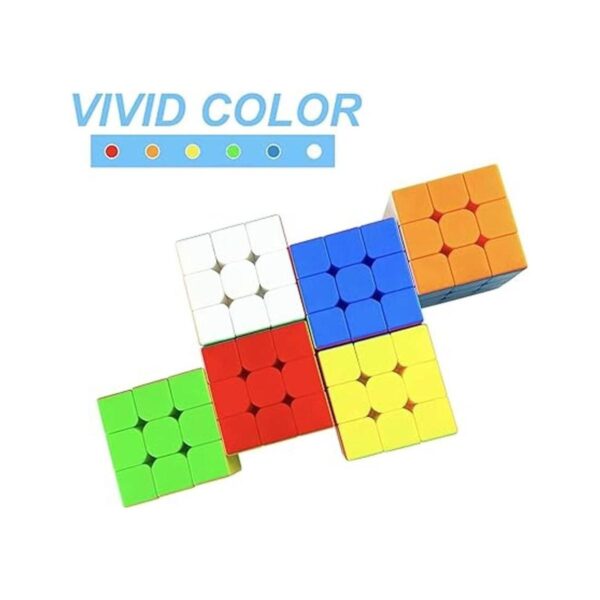 Juego de 6 cubos de velocidad sin calcomanías estructura_3