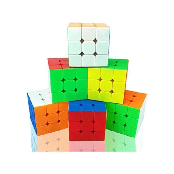 Juego de 6 cubos de velocidad sin calcomanías estructura_1