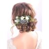 Kercisbeauty Peine de pelo azul marino con flores para_2