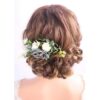 Kercisbeauty Peine de pelo azul marino con flores para_3