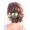 Kercisbeauty Peine de pelo azul marino con flores para_1