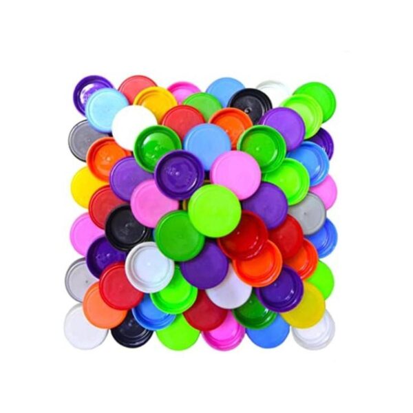 Paquete de 100 tapas de plástico de colores mezclados para_1